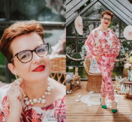 sesja kobieca w szklarni